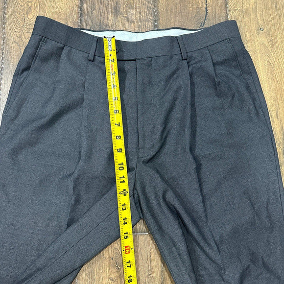 Louis Raphael Mens Straight Dress Pants Slack Gray Business Pants Size 34x29. - Picture 4 of 8
